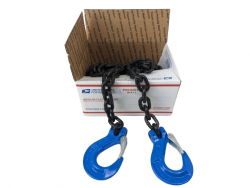 3/8 x 6' G7 - Heavy Duty Trailer Safety Chains with Latched Hook