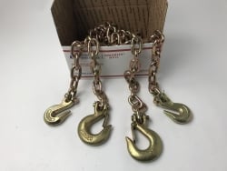 3/8 x 36 G70 Safety Chain with Slip Hook