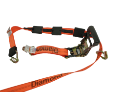 Big Orange 10ft Double J Wire Hook and HD Ratchet Wheel Strap (Box of 8)