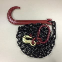 1/2x4' Grade 80 Adjustable J Hook Chain Tow Chain Rollback