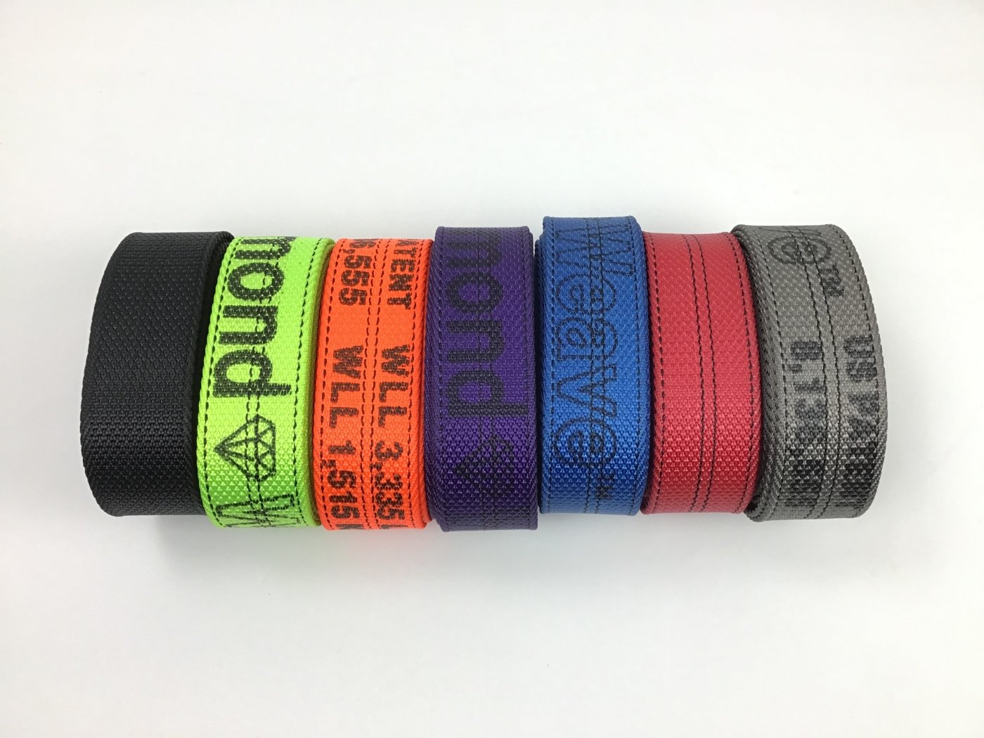 10 Ft Naked Diamond Weave Wheel Strap-color Option