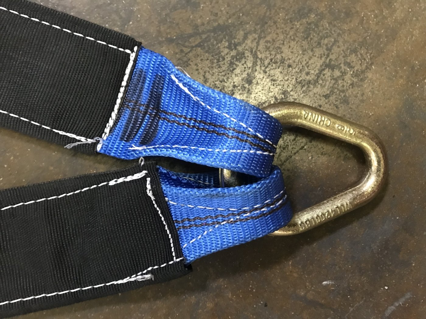 Harness Leather Tie Down Strap 5/8 inch wide with Brass Hardware – Running  Hard Products